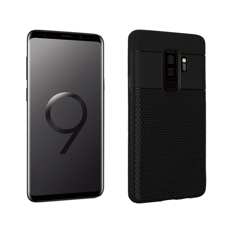 СПС чехол samsung Galaxy S9 плюс Чехол Треугольники Сетчатая текстура мягкий для
