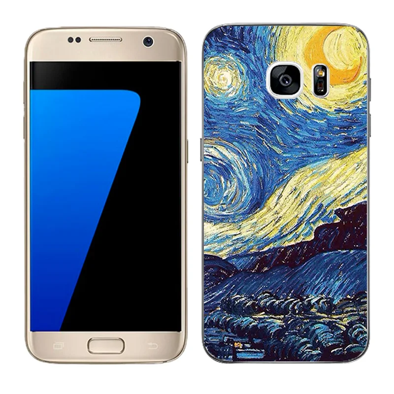 08 Прозрачный мягкий силиконовый чехол для телефона для Galaxy S7 чехлы для телефонов задняя матовая крышка для samsung G930 G9308 покрытым масляной краской Coque - Цвет: 08