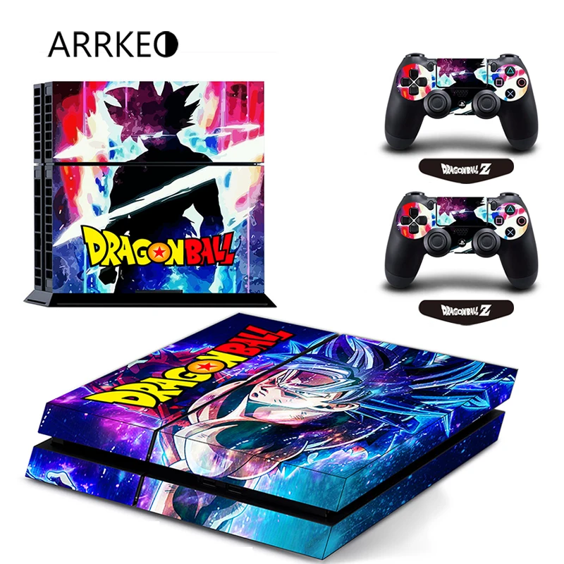 Виниловый чехол ARRKEO Dragon Ball Super Son Goku наклейка для PS4 Sony PlayStation 4 консоль и 2