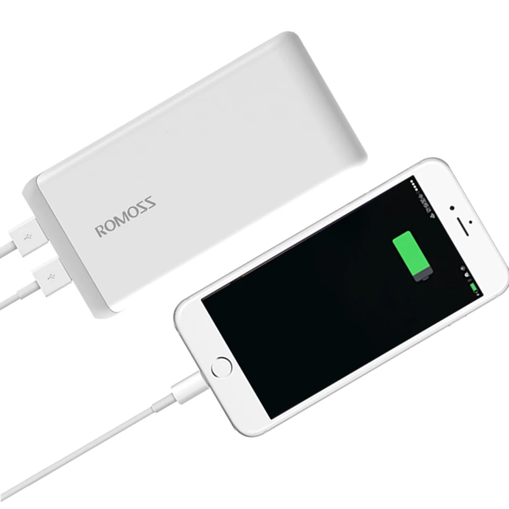 ROMOSS Arrow10 power Bank 10000 мАч портативный 2.1A литий полимерный аккумулятор с быстрой