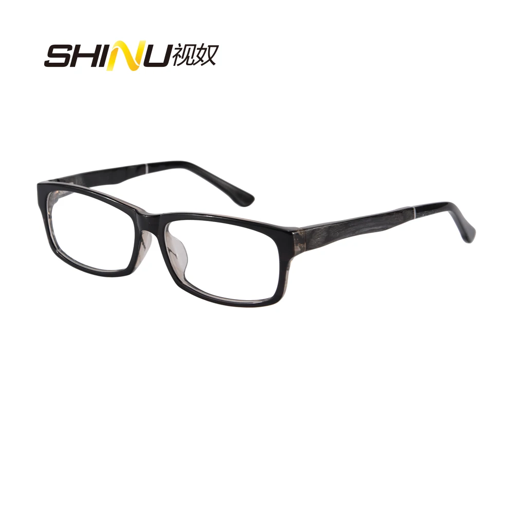 

New Designer Women Men Optical Glasses Frame Myopia Prescription Eyewear Frame Acetate Frame Wooden Legs Eyeglasses E671