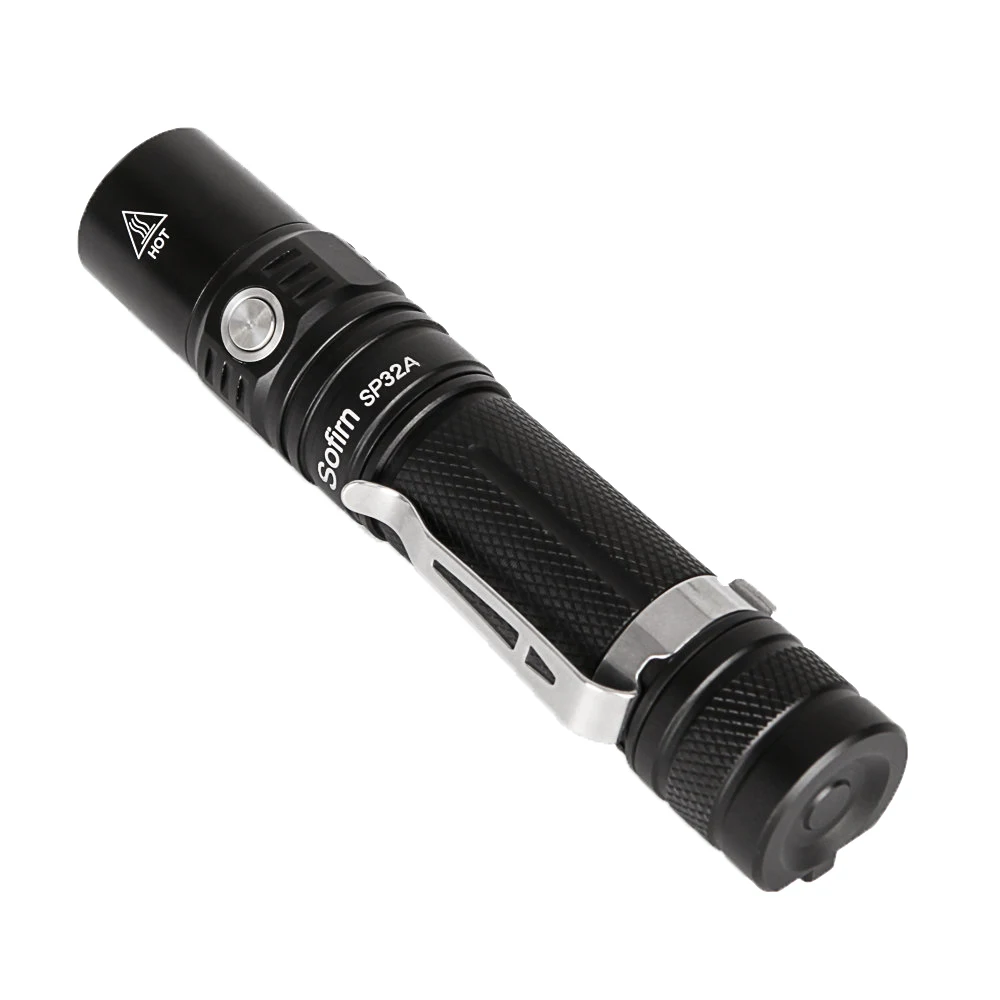 Sofirn SP32A высокомощный светодиодный фонарик 18650 Cree XPL2 портативный с плавным