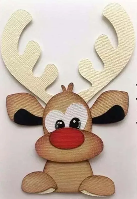 Металлический Трафаретный вырубной штамп cut создать Лось улыбка детства коллаж