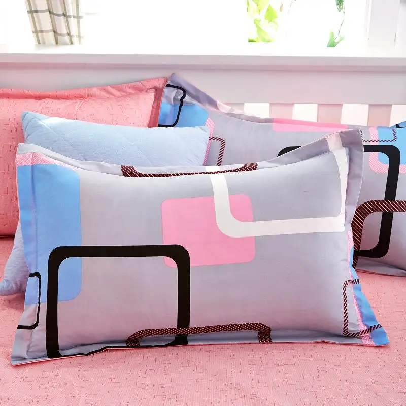 Классический комплект постельного белья 5 размеров серый синий с цветами из 4