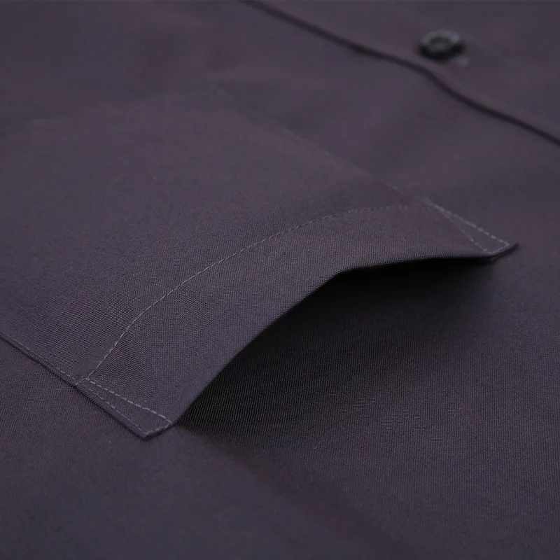 2022 New Men's Dress Shirt Solid Color Plus Size 8XL Black White Blue Gray Chemise Homme Male Business Casual Long Sleeved Shirt