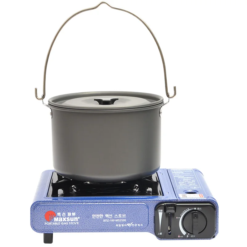 Новинка кастрюля для пикника объемом 4 л посуда кемпинга пеших походов кухонная