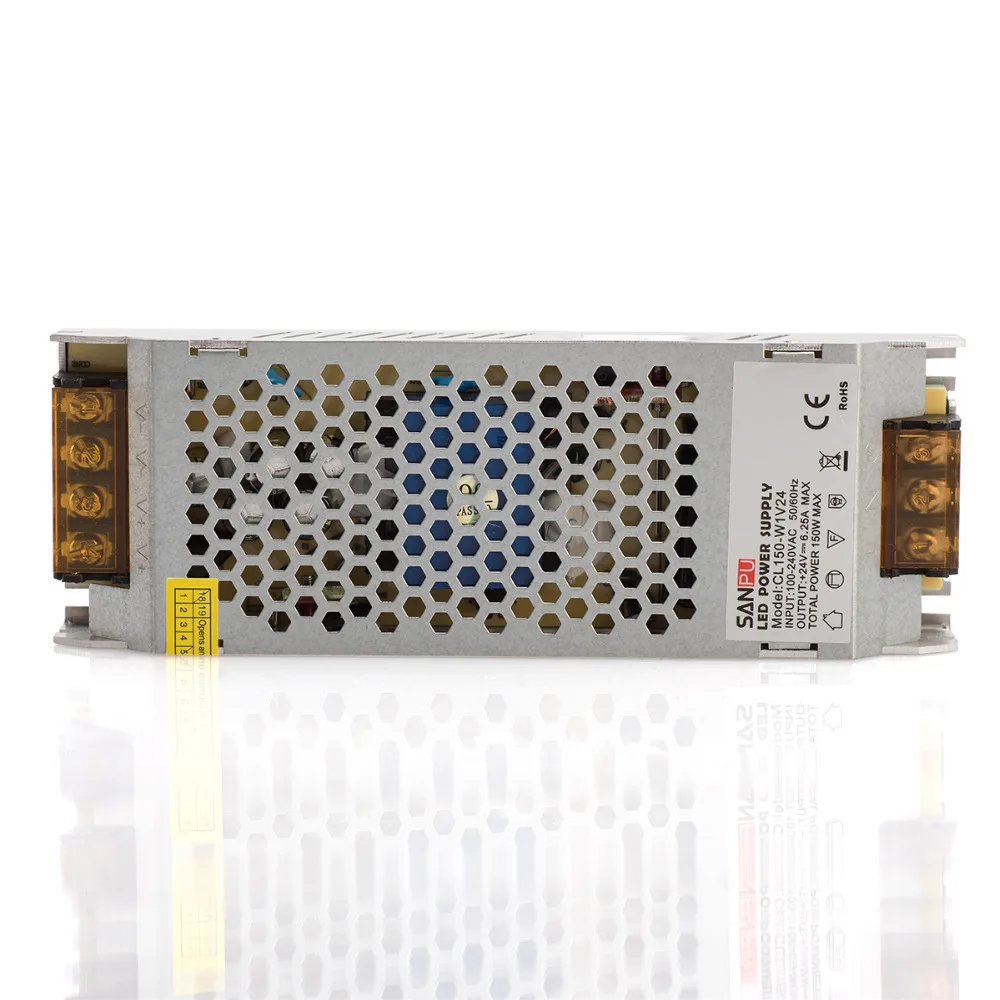 Переключатель режима Питание 24 вольт постоянного тока 150 Вт 6 Amp AC DC трансформатор