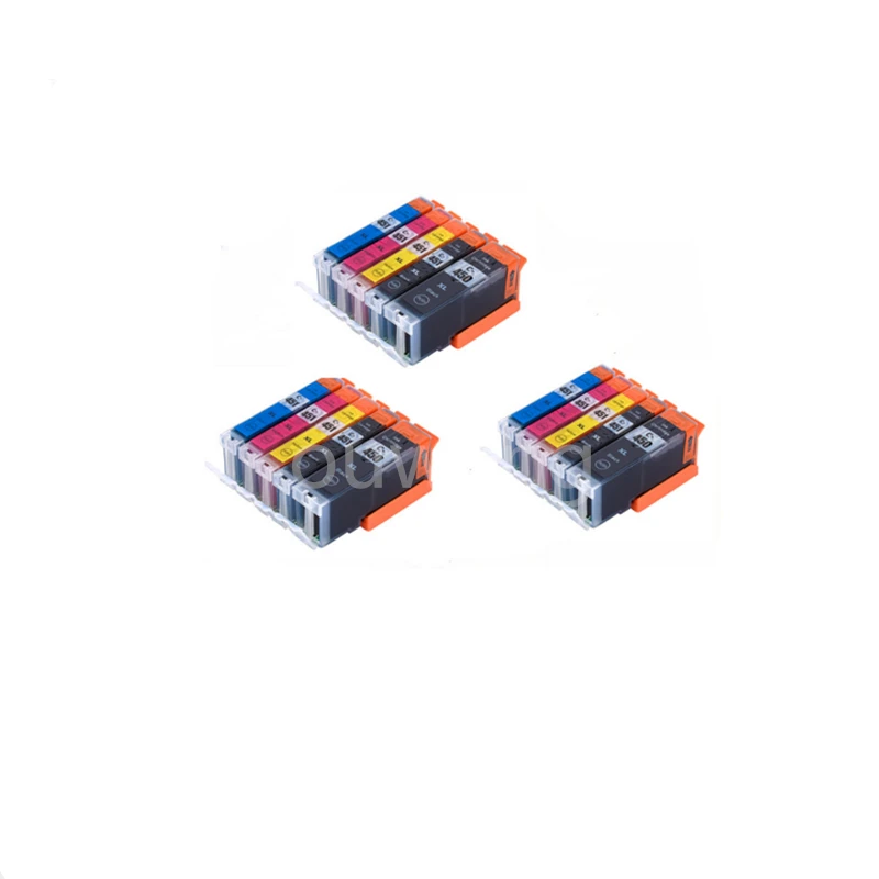 15X PGI 450 CLI 451 совместимый чернильный картридж 5 цветов для canon PIXMA IP7240 MG5440 MG5540 MG6440 MG6640