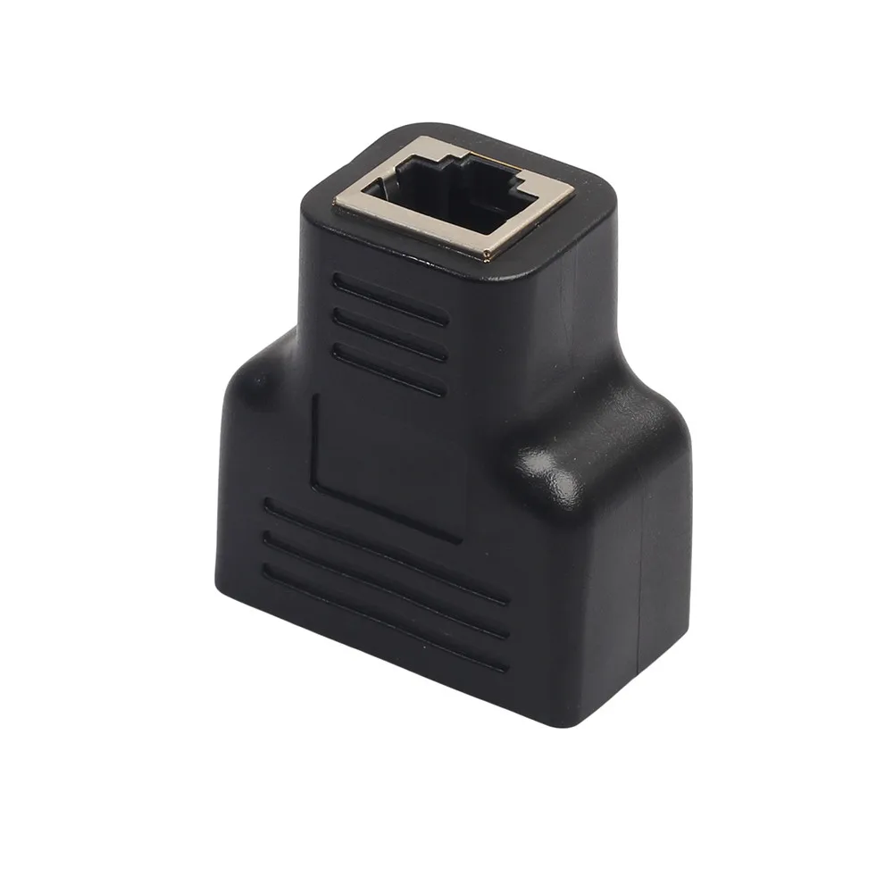 HIPERDEAL RJ45 Сплиттер Адаптер от 1 до 2 двойной женский порт CAT 5/CAT 6 LAN разъем Ethernet 4 26| |