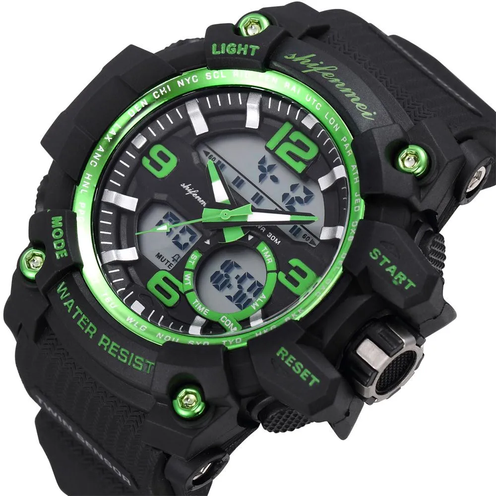 Многофункциональные Двухъядерные мужские спортивные часы с циферблатом