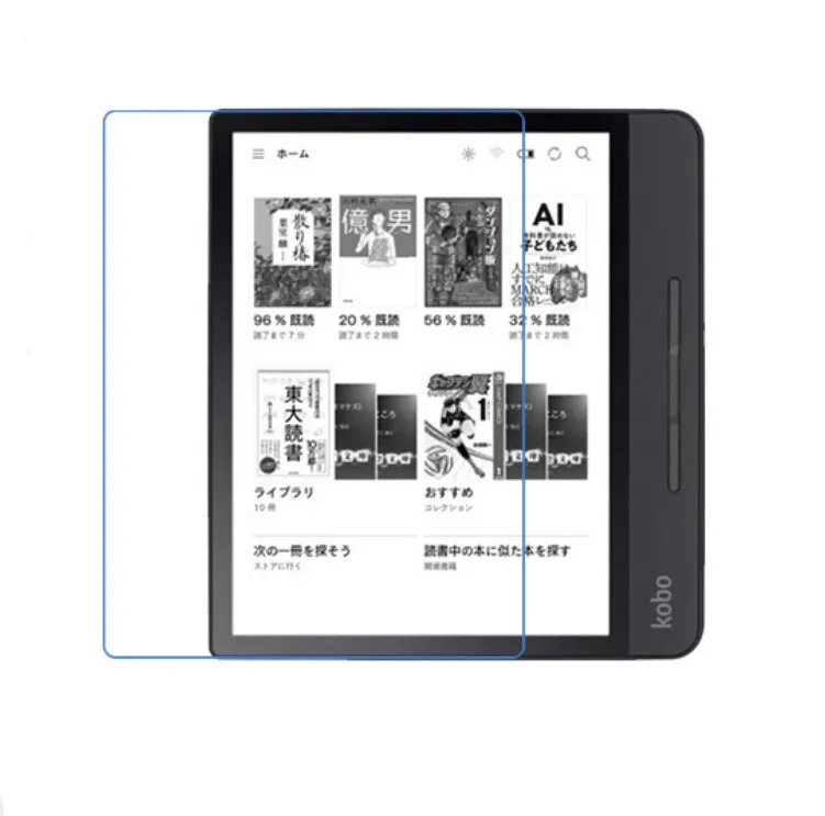 Высокий прозрачный глянцевый протектор экрана пленка для Kobo Forma " электронная книга+ инструменты для очистки экрана