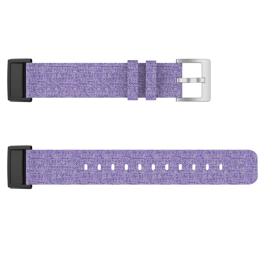 Замена плетеная холщовая ткань часы наручные ремешок для Fitbit Charge 3 браслет ремешок умные часы аксессуары ремешок для часов