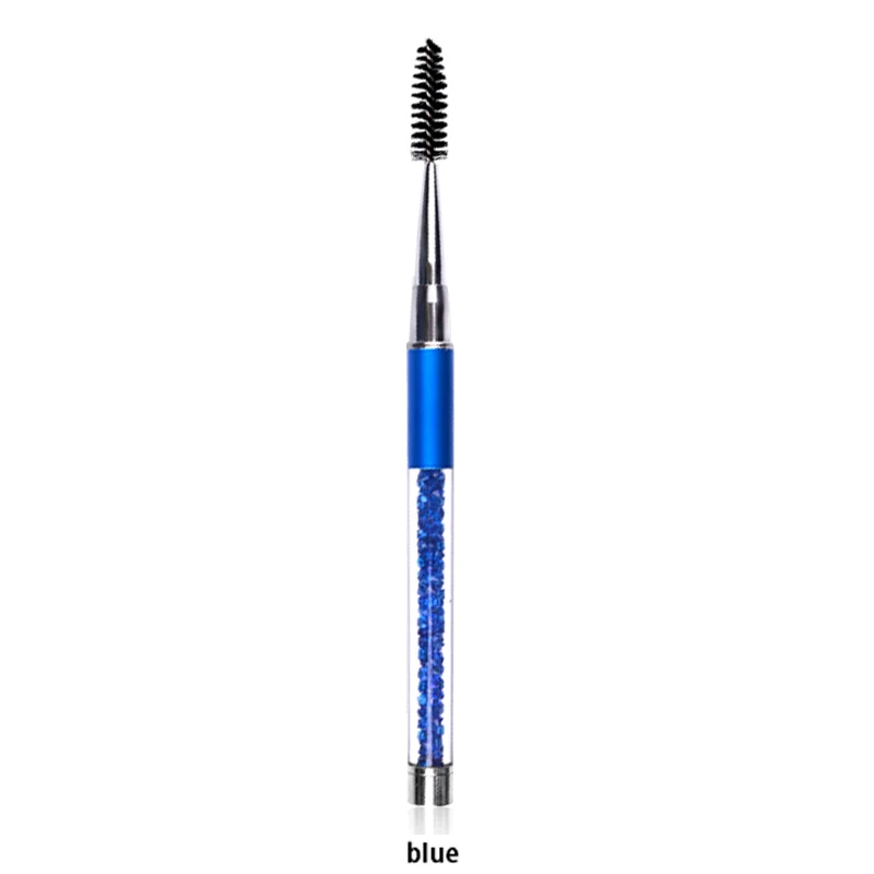 

Practical Durable 6 Colors Eyelash Brushes Mascara Wands Applicator Diamond Handle Brushes Eyelash Comb Brushes Spoolers Makeup
