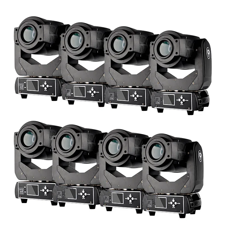 8pcs/lot 90W LED Moving Head Light 3 Face Prism Spot with Rotation Gobos Function for DJ Disco Stage Projector Big Events | Лампы и