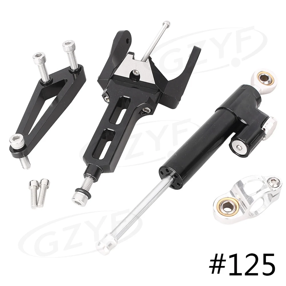 

CNC Aluminum Alloy Steering Damper Stabilizer w/ Bracket Set Saftety Control for Honda CB1300 2003 2004 2005 2006 2007-2011