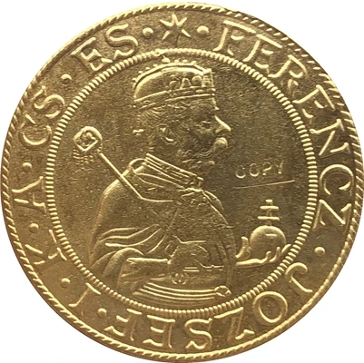 Венгрия 9 Ducats 1896 копия монет | Дом и сад