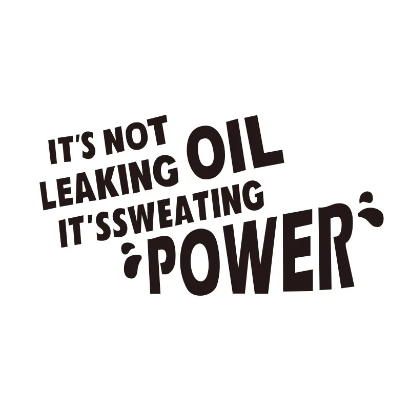 19x10 см верхний автомобиль пикап окно бампер дверь забавная это не протекает масло виниловая наклейка #0137