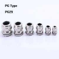 1piece pg29 nickel brass metal ip68 waterproof cable glands connector wire glands for 18 25mm cable free shipping