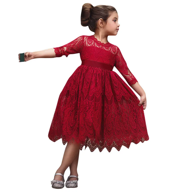 Новинка 2019 г. милое детское кружевное Тюлевое платье с цветочным рисунком для