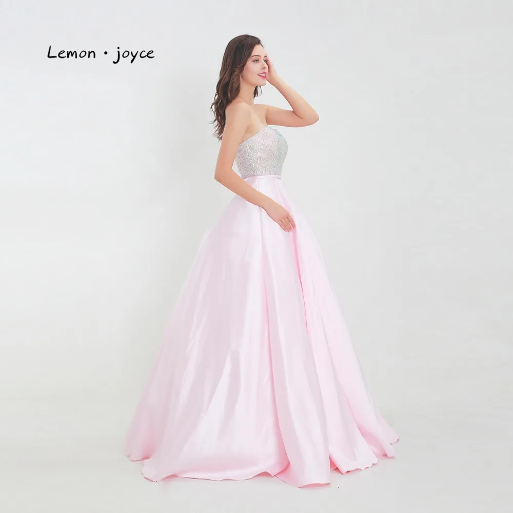 Lemon joyce розовые платья для выпускного вечера 2020 милое платье без рукавов с