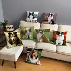Милый шелти Pet колли собака подушку размером 45*45 см накидки на подушки, плюшевая подушка чехол автомобиля диван подушки для домашнего декора чехол