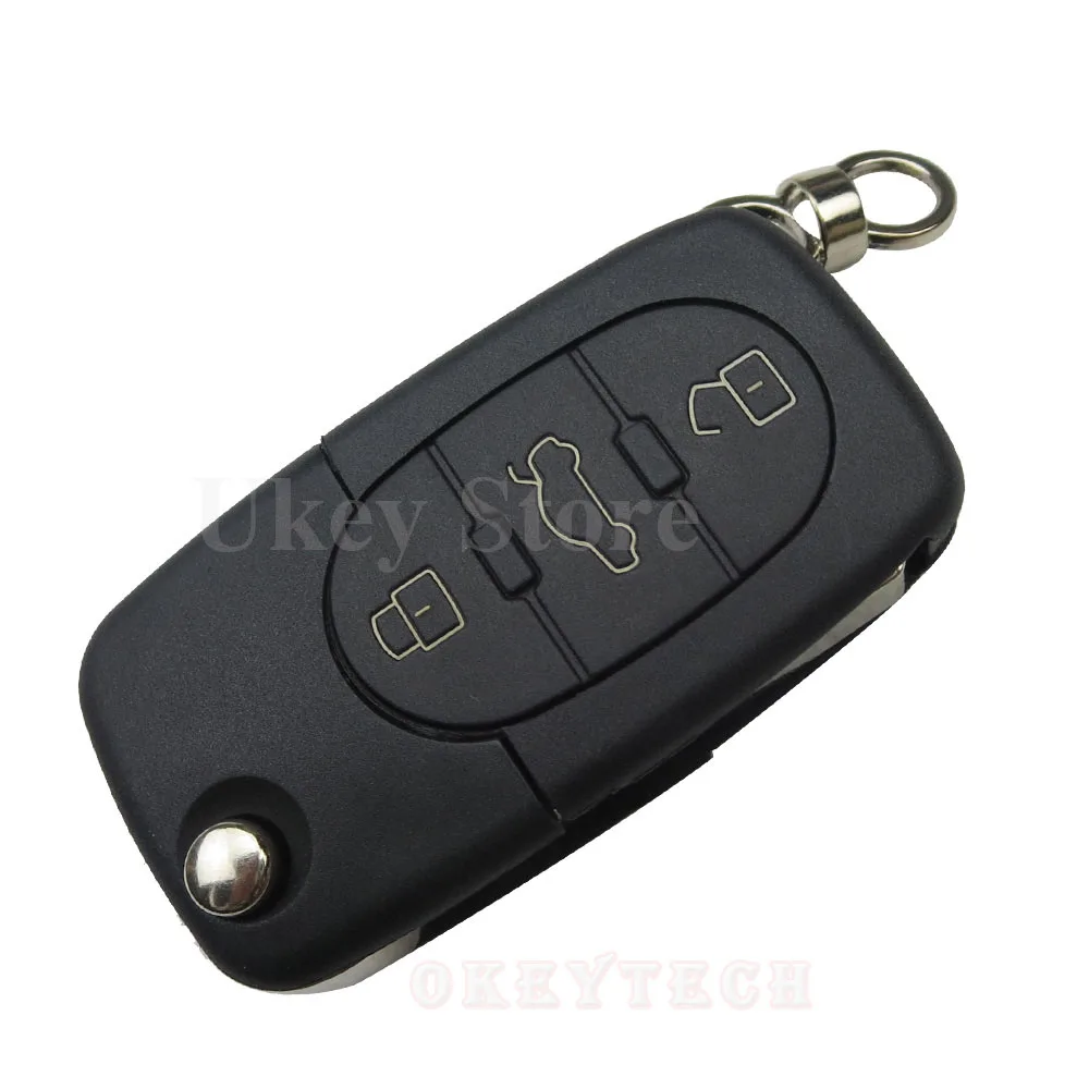 OkeyTech 433 МГц 3 кнопки дистанционный ключ вход Fob ID48 транспондер чип для Audi A6 TT старые