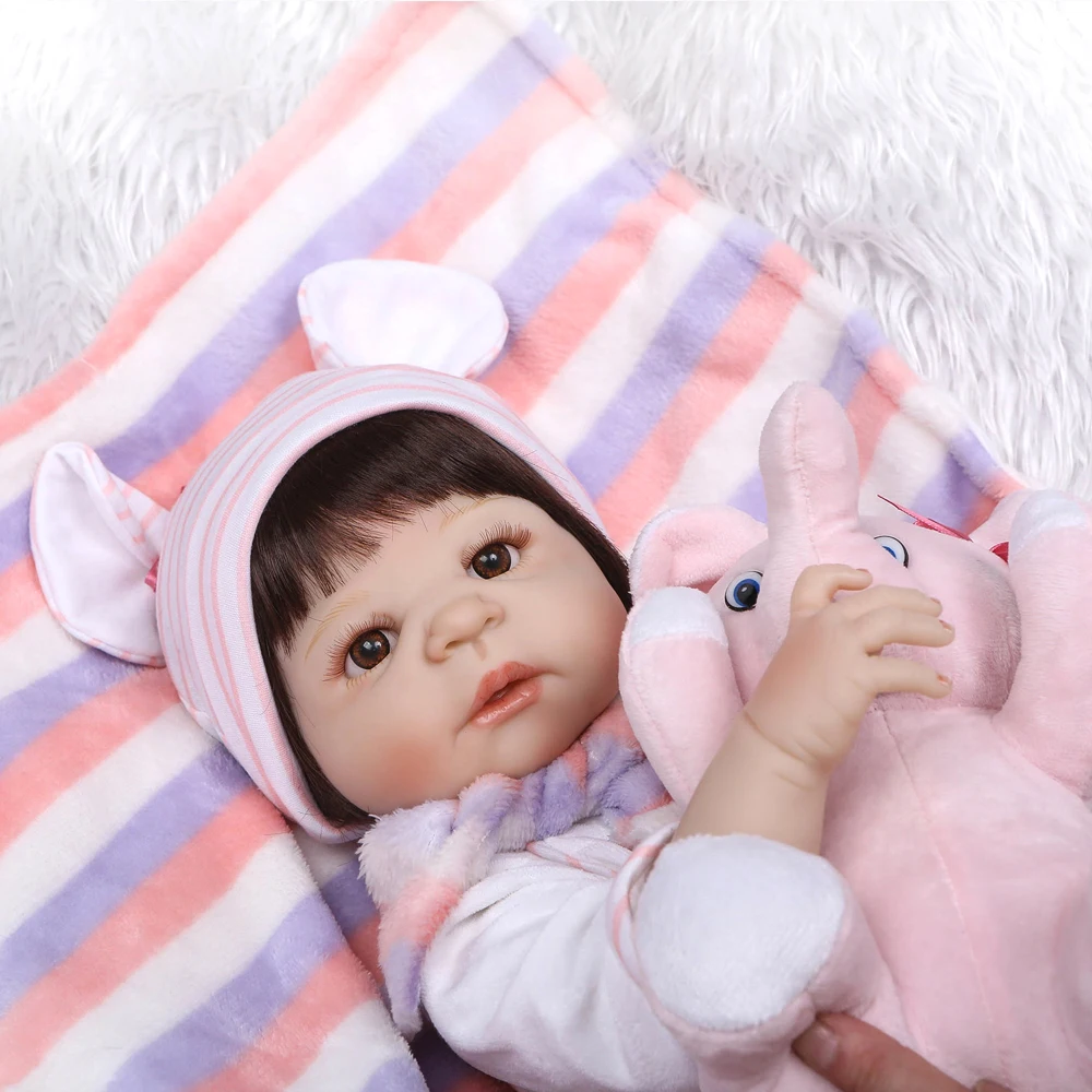 NPK 23 &quotвсего тела силикона Reborn Baby принцесса кукла игрушка купаться играть дома