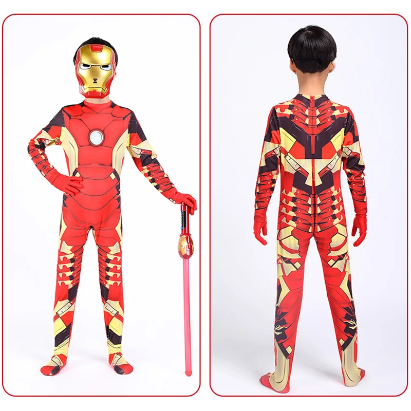 Мстители Железный человек косплей костюмы для детей и взрослых 3DPrinting Superhero