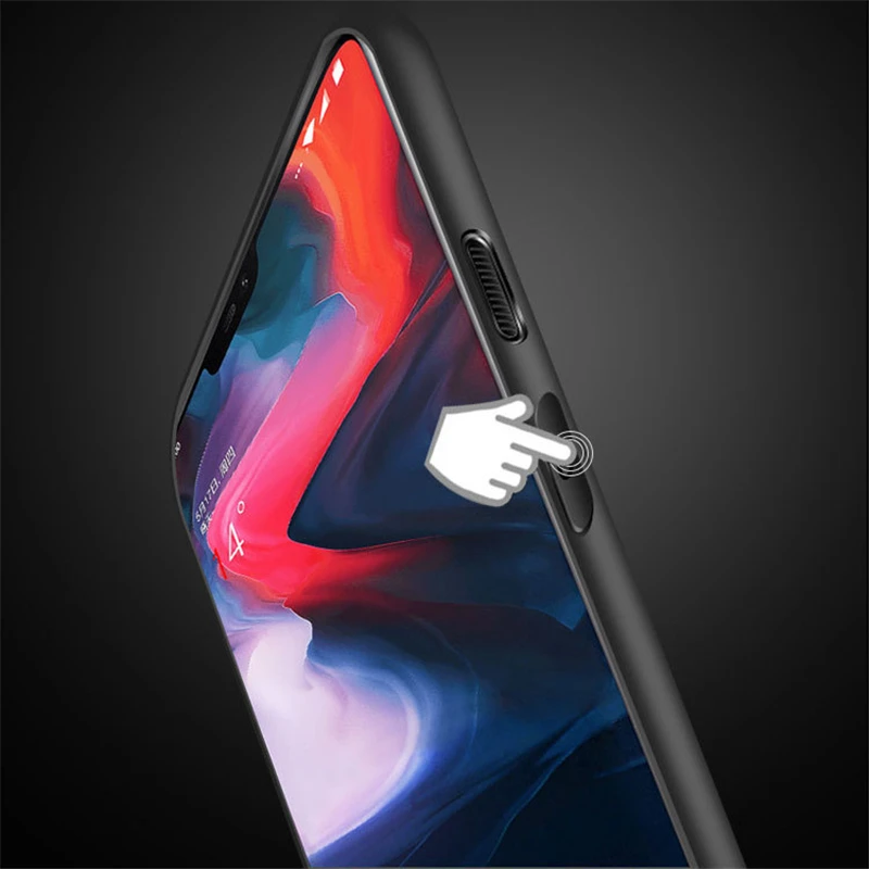 Силиконовый ударопрочный чехол для телефона OnePlus 6 однотонный из ТПУ 5 5T T чехлы