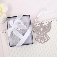 200pcs angel silver metal bookmark for birthday baby shower souvenirs event party supplies wedding favors gifts for guest sn1170
