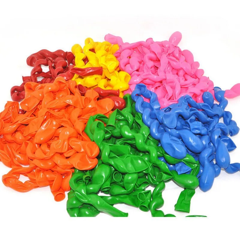 100 шт. разноцветные латексные воздушные шары с резьбой детские игрушки плавающие