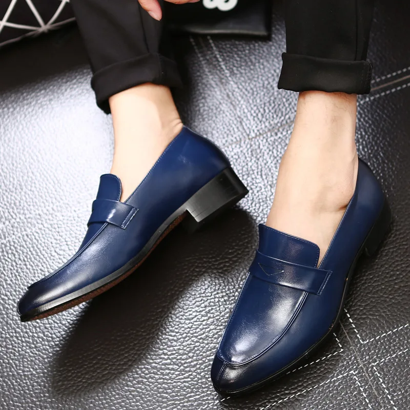 Summer Loafers for Men New Fashion Leather Shoes Comfortable Man Wedding Anti-skid Nonslip Driving H95 | Обувь