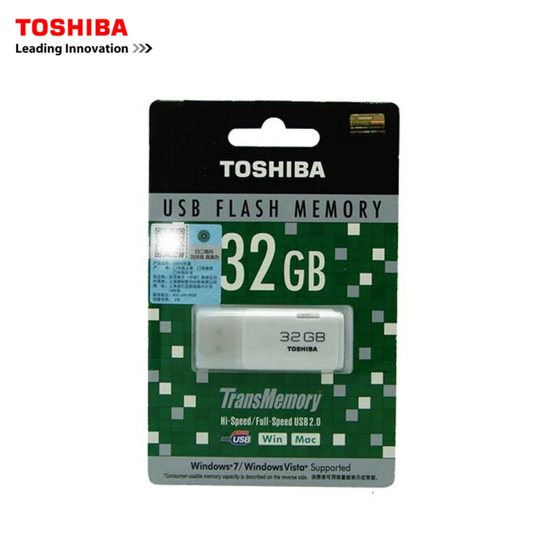 TOSHIBA USB флеш накопитель 32 Гб USB2.0 транспамять качество карта памяти 32G usb Бесплатная