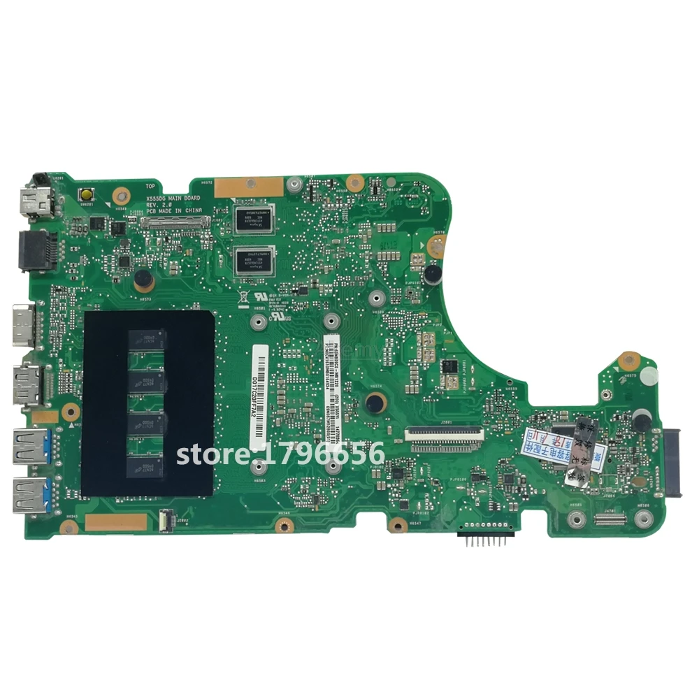 X555Yi X555DG материнская плата для ноутбука For Asus X555D X555Y Материнская Тест 100% ОК 4 Гб RAM