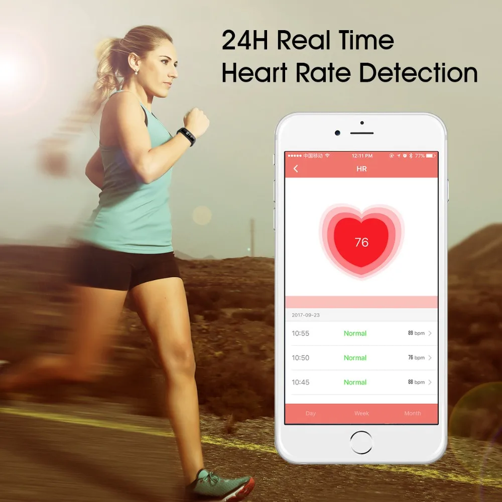 L8STAR в режиме реального времени сердечного ритма Водонепроницаемый Смарт Браслет