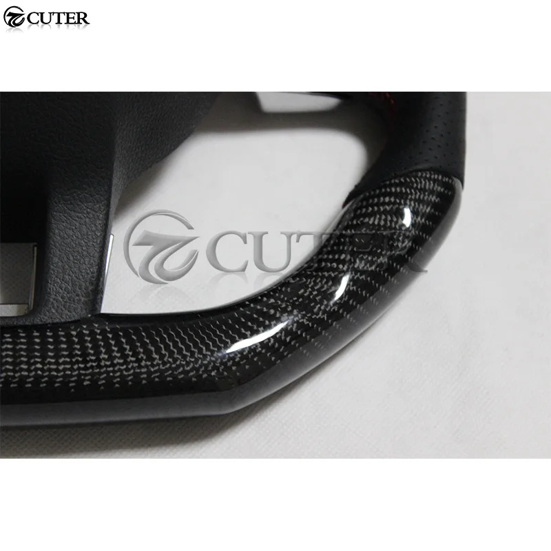 Для Volkswagen Golf R Стиль углеродное волокно автомобильные рулевые колеса Кожаный