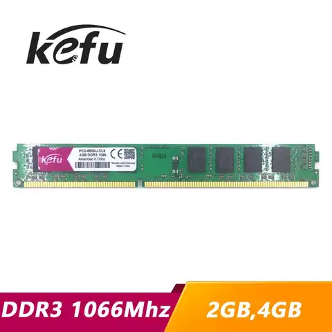 Оперативная память KEFU DDR3, 2 ГБ, 4 Гб, 1066, 1066 МГц, для настольного компьютера, ПК, ОЗУ, Память DIMM, 2 ГБ, 4 Гб