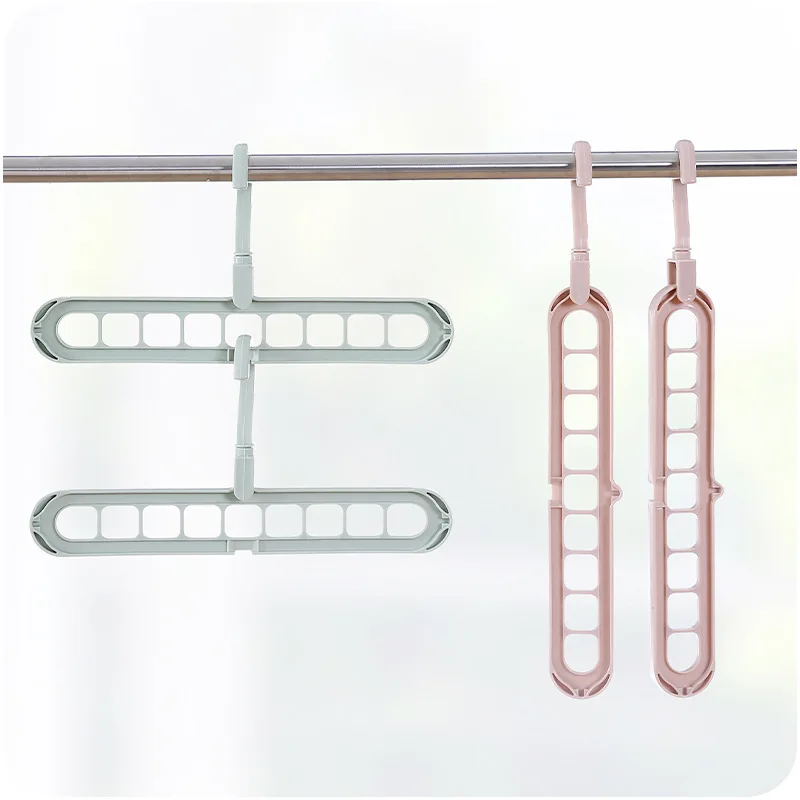 

1pc Plastic Multi-layer Interior Wardrobe Hanger E450 Balcony Stand Home Hanging Clothes Dryer Storage Hanging Hook Load-bearing