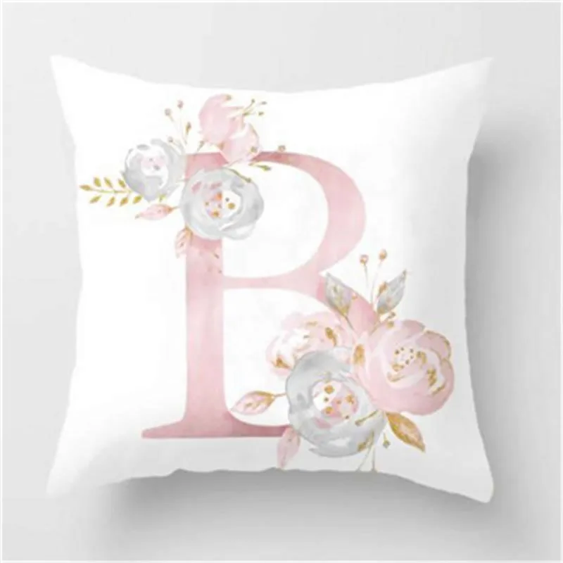 45x45 см детская декоративная подушка с буквенным принтом Английский алфавит чехол