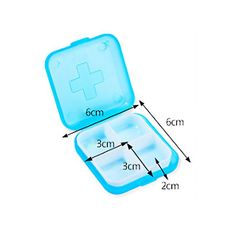 Портативный Удобный нож для разрезания таблеток разделитель с 4 Сетками
