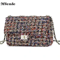mtenle lattice wool women crossbody bag luxury handbags designer brand ladies bags retro shoulder messenger bags female chain f