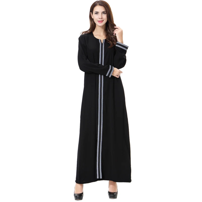 Vestidos Jubah Long Linen Turki Indonesia Kaftan Abaya Dubai Muslim Maxi Hijab Gaun Abaya untuk Wanita Turki Pakaian