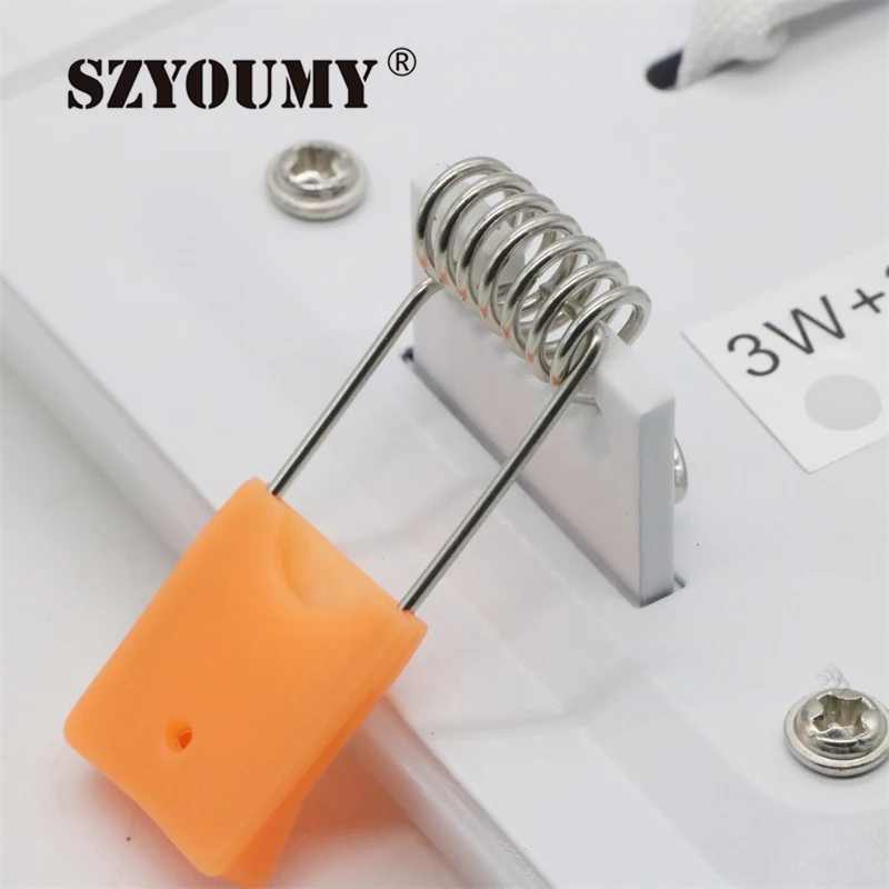 SZYOUMY ультра тонкая 6 Вт 9 18 24 квадратная Скрытая двухцветная СВЕТОДИОДНАЯ панель