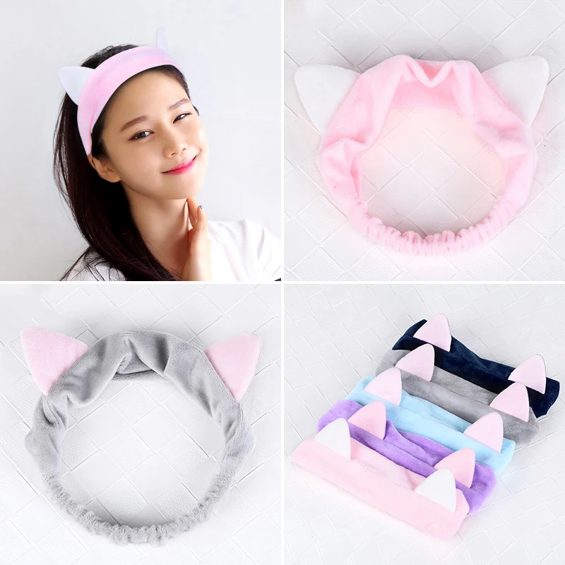 Лидер продаж 2018 модная повязка на голову с кошачьими ушками EASYA 5 цветов простые