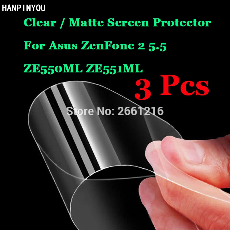3 шт./лот для Asus ZenFone 2 5 ZE550ML &quotновый HD прозрачный/антибликовый матовый передний