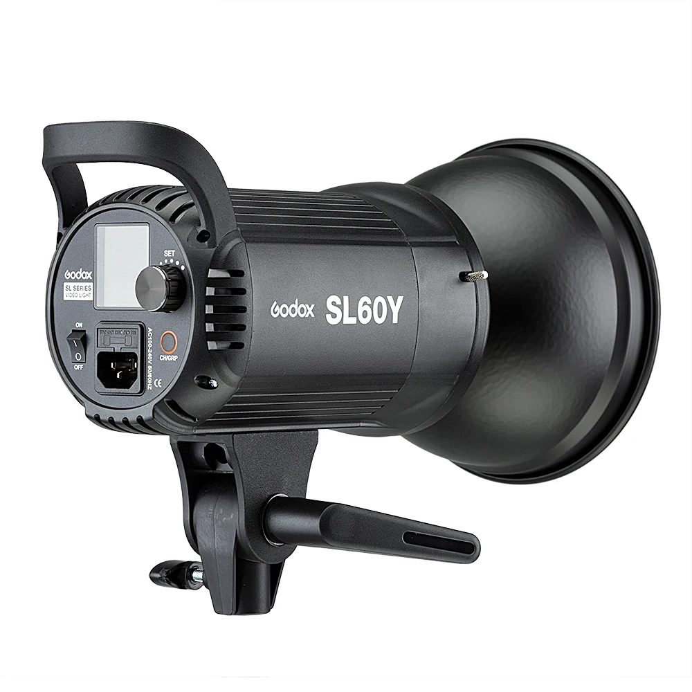 Фото студия Godox SL-60Y CRI 95 + LED Видео свет SL60Y желтый 3300K версия 60WS Bowens крепление пульт