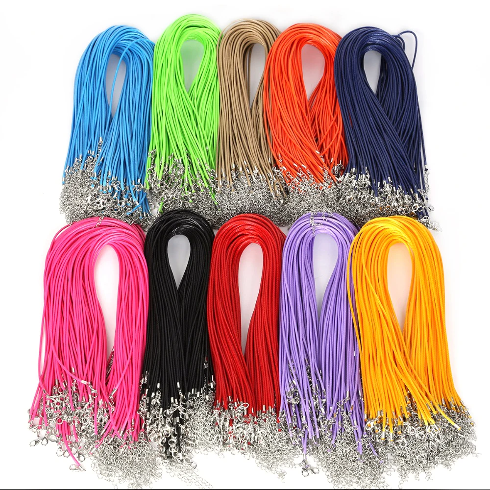 Лидер продаж! 10 шт./пакет посеребренное ожерелье с застежкой-карабином Веревка