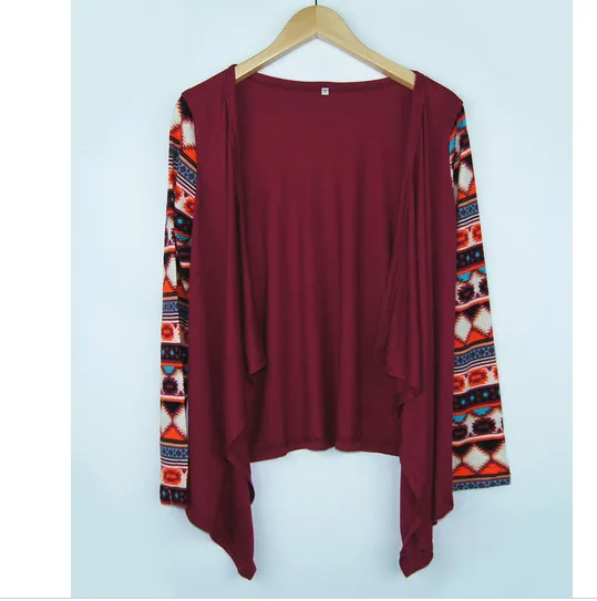 Новинка 2017 года ацтеков с длинным рукавом Для женщин кардиган женский