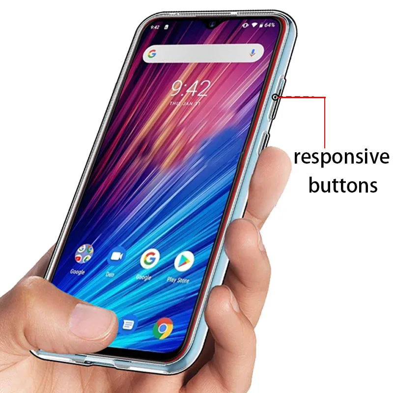 Защитный чехол для телефона из ТПУ Umidigi f1 play Shockproo силиконовая задняя крышка f 1 2019