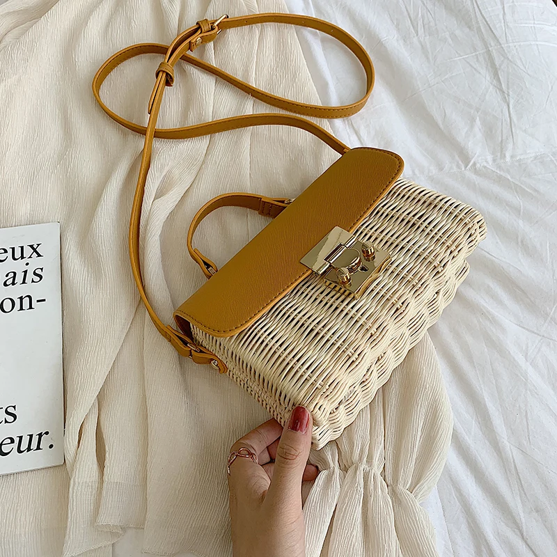 Простая маленькая квадратная сумка в британском стиле женская дизайнерская